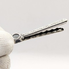 Vintage Luxury Soviet tie Clip made of ⭐875 Silver with the Star USSR hallmark#4