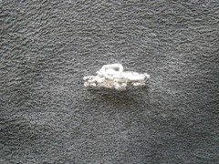 Small Mare & Foal Vintage Solid Sterling Silver Bracelet Charm Pendant 2.0g