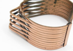 Renoir Signed Cuff Vintage Modernist Bracelet Designer
