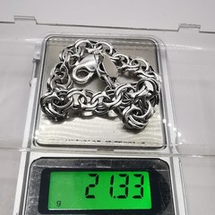Vintage Handmade 925 Sterling Silver Bracelet – Signed Elegant Jewelry 21.33g”