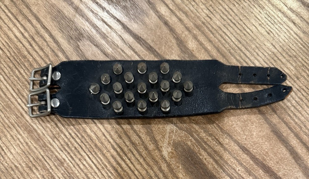 Leather Studded Armor Bracelet Vintage – A2000