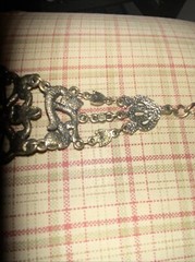 Vintage VCLM Faux Diamond And Tourmaline Bracelet