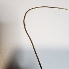 Vintage Napier Gold Tone Serpentine Necklace 20″ Chain Snake Signed Estate Nice