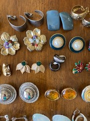 Big Clip-On Earrings Lot Vintage Modern All Wearable Jewelry Over 150 Pairs