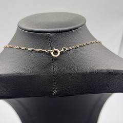 Antique Rolled Gold Paperclip Chain Necklace 17.25” 1.4mm