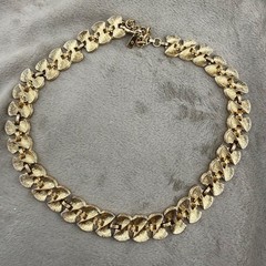 Vintage Monet Necklace Gold Tone Adjustable Signed 16”