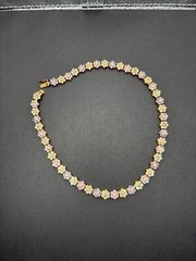 Stunning Vintage 16″ UTC Multi-color Floral Necklace Citrine, Lilac, pink topaz