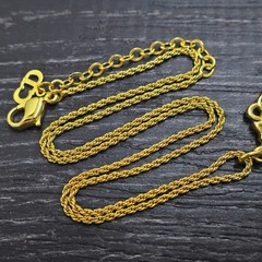 Christian Dior Gold Plated Logo Charm Chain Necklace Pendant #1319c Rise-on