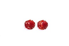 Carnelian Carved Flower 9MM Jackets For Studs Use With Any Stud Bridal Shower
