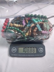 Vintage to Mod Lot of Stone Jewelry with Various Gemstones 1Lb Lovely!