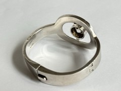Vintage ALICIA TD-27 Signed TAXCO Mexico 950 Silver Modern Chunky Bracelet 73g