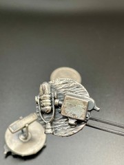 Vintage Television Camera Microphone Figural Silver Tone Cufflinks Broadcasting