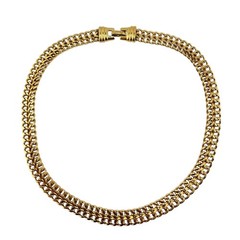 Vintage Monet Herringbone Classic Old Money Chic Gold Tone 17″ Chain Necklace