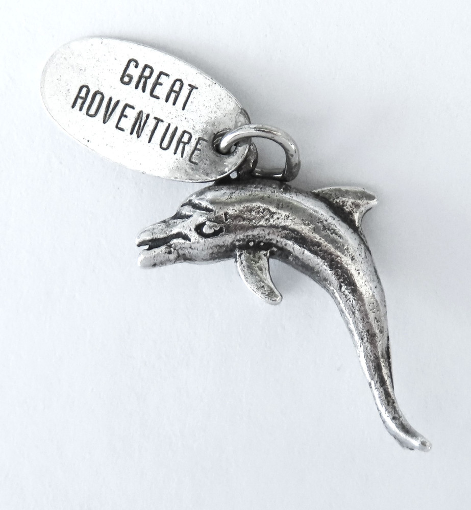 Sterling Dolphin Great Adventure Charm Silver Animal Sea Ocean Aquatic Travel