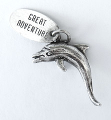 Sterling Dolphin Great Adventure Charm Silver Animal Sea Ocean Aquatic Travel