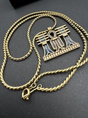 Mid Century Vintage D’Orlan Necklace Egyptian Revival Stunning Statement Piece
