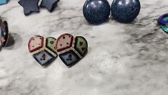 Vintage Lot of Pierced Earrings from 1980s & 1990s, Unbranded Lot of 11