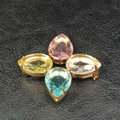 Vintage AVON Pastel Lucite Stone Pin Brooch. 12-836