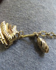 Vintage 1960s signed Francois choker gold tone 5 strand adjustable extender
