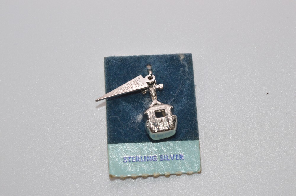 Vintage Sterling Silver Steamboat Brand Gondola Ski Sky Lift Charm