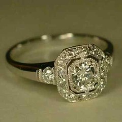 Art Deco Vintage 2.00Ct Round Cut Lab Created Diamond 925 Silver Engagement Ring