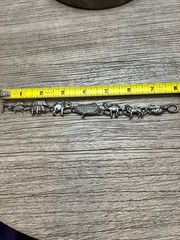 Vintage Silver Tone Noah’s Ark Bracelet 7.5/8 inch Very Good PreOwned Condition