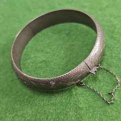 Vintage Sterling Silver Cuff Bracelet 7.5in 19.3g I595