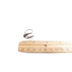 MID CENTURY MODERNIST VINTAGE SOLID STERLING SILVER SWIRLY RING. Size 5.25