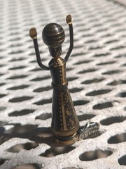 VTG 5 Hans Teppich Miniature Brass Judaic Figurines Israel 1950s-1970s