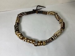 VV17 Vinntage Antique Very Beautiful Necklace Made with Inlay Technique
