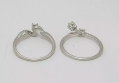 2Ct Princess Cut Lab Created Diamond Three-Stone Proposal Ring 14K White Gold FN