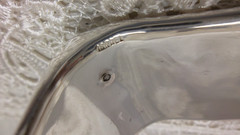 Vtg Israel Modernist Sterling Silver Sculptural Square Bangle 51 grams 1.25″ w