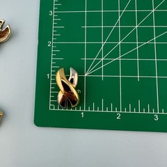 Vintage Clip On Earrings Lot Gold Silver Two Tone Huggie X Shape Leaf Climber