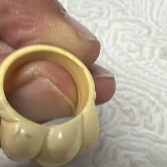 Patricia Von Musulin Modernist Sculptural 1970’s Statement Ring Size 8.25