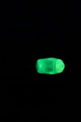 Vtg 60’s Green Mod Acrylic Resin Glow in the Dark Ring Retro Fashion Size 5.25