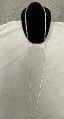Vintage Freshwater Baroque Pearl Hand Knotted High Luster Rope 66” Necklace
