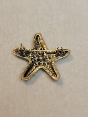 Vintage Brooch Pin Starfish Crystals Rhinestones Womens Jewelry Costume