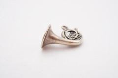 Vintage Sterling Silver 925 French Horn Charm