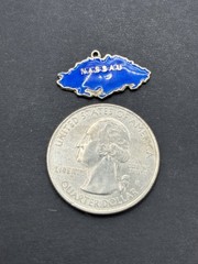 Vintage Sterling Silver Nassau Bahamas Enamel Charm G7