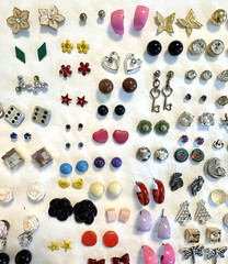 140 Pair Vintage to Mod Wearable Pairs of EARRINGS Various Styles