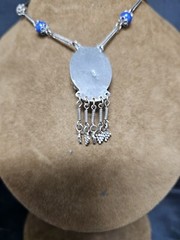 SILVER 800 TURQUOISE NECKLACE VINTAGE JEWELLERY COLLECTABLES GIFT