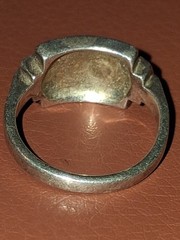 Vtg Sterling Silver 4 Stone Garnet Marcasite Band Ring Size 5 Petite 3.3g