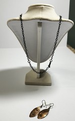 Vintage Southwestern Style Necklace and Earrings Set 21in Jewelry Estate