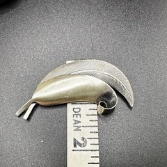 Sterling Leaf Brooch Pin Large 2.5 inches Signed Jewel Art Silver 925 9g Vintage