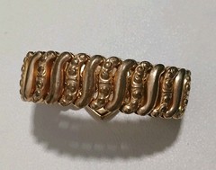 Vintage American Queen Pitman Keeler Heart Expansion Bracelet Sweetheart