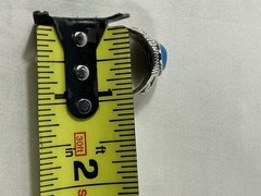 Lot of 2 Men’s Size 11 Costume Rings Blue Turquoise Look Cabochon Silver Tone
