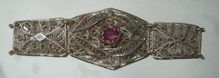 Silver Filigree Bracelet Elegant Estate Jewelry Vintage Style Seven Inches