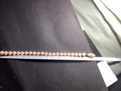 Vintage 1950s 14K Gold cultured Japanese Akoya Pearl Necklace, 50cmHand knotted