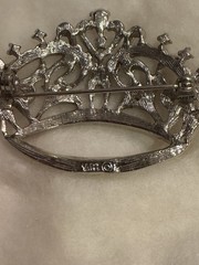 Vintage Arthur Pepper Mode-ART Marcasite Crown/Tiara Brooch/Pin 1950s-1970s