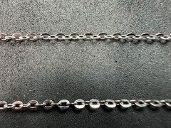 1.91g Vintage Sterling Silver 925 Oval Link Chain Necklace 18 in M